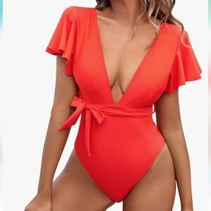 Dixperfect One Piece Swimsuit Red